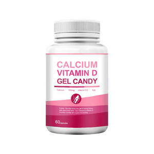 Caramelo de goma OEM ODM personalizado etiquetado privado mejor sabor calcio vitamina D3 para niños y adultos - Product Image 1