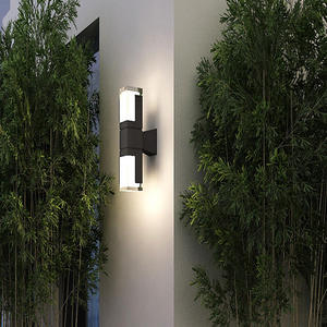 Lámpara de Pared de <span class=keywords><strong>Tubo</strong></span> Recto GU10 de Estilo Industrial, Cabezal de Lámpara de Aluminio Negro, Luz de Pared Ajustable/Iluminación Exterior Impermeable - Product Image 1