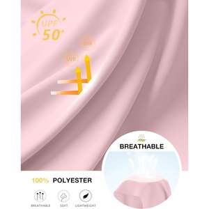 2025 femmes léger UPF 50 + Protection UV à manches longues chemise de soleil séchage rapide entraînement randonnée hauts rose clair-extérieur - Product Image 4