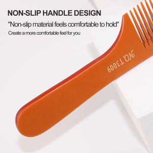 Peignes <span class=keywords><strong>MJ</strong></span> Highlights faits à la main en bois, antistatiques, à dents fines en plastique, de qualité supérieure, professionnels, classiques, pour le tressage et le coiffage - Product Image 3