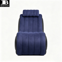 Fauteuil gonflable ergonomique en forme de vague, portable, doux et floqué, canapé-lit intime pour couples, pour une utilisation en chambre à coucher, pour le plaisir des adultes