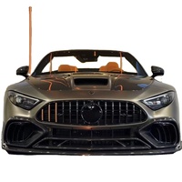 Kit carrosserie en fibre de carbone sèche pour Mercedes AMG SL63, améliorations SL63 style Keyv : lèvre avant, jupes latérales, diffuseur, spoiler et capot