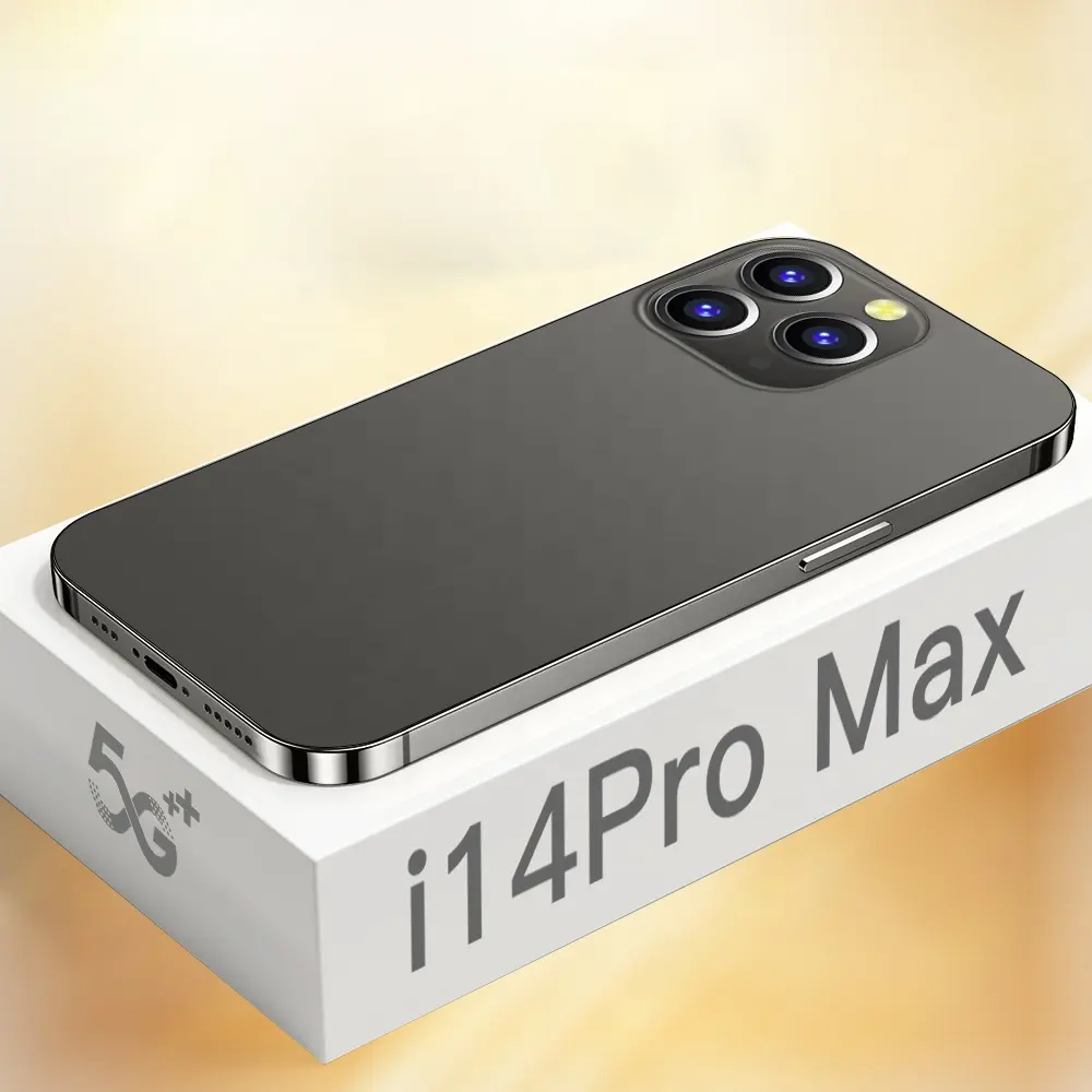 Brand-new i 14 Pro Max Global version unlock cell phone 6.8 inch New design Big Full Display Screen cellular GPS mobile phone