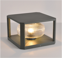 Exterior IP65 impermeable Solar jardín valla puerta paisaje decoración iluminación Villa columna lámpara Led poste Pilar Luz