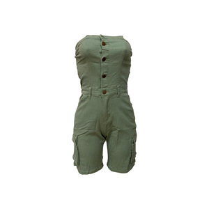 <span class=keywords><strong>Tuta</strong></span> in Denim da donna Shorts Top a tubo <span class=keywords><strong>con</strong></span> Cardigan frontale <span class=keywords><strong>con</strong></span> bottoni grande <span class=keywords><strong>tuta</strong></span> da donna abbigliamento estivo alla moda <span class=keywords><strong>tuta</strong></span> mimetica - Product Image 6