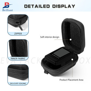 Caso médico brilhante Eva personalizado para oxímetro protetora impermeável durável oxímetros Case para Zacurate Pro 500DL - Product Image 2