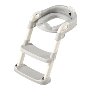 Children's <b>Potty</b> <b>Training</b> Seat With Step Stool And Ring For Boys And Girls Gray Dinosaur Design - Product Image 1