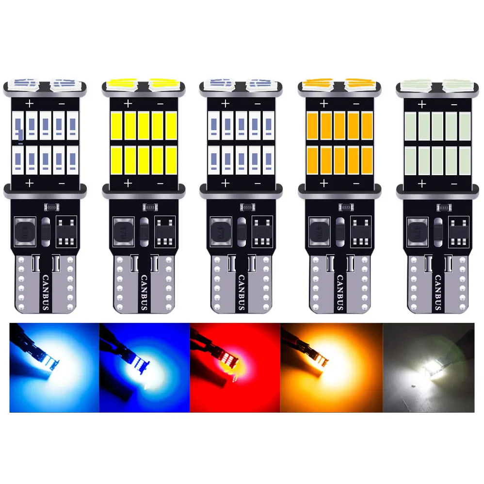 2021車用LED電球19424smd 26smd4014エラーフリーcanbus t10 LED canbus W5W 194192LED電球、クールレッドクールグリーン