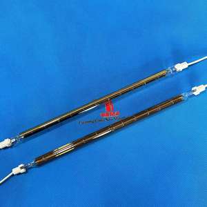 Precios de Fábrica, Calentador Infrarrojo Recubierto de Oro de 800W 1500W 2000W para Horno, Lámpara de Secado con Tubo Halógeno de Calor Único, Luz de Curado para Automóviles - Product Image 2