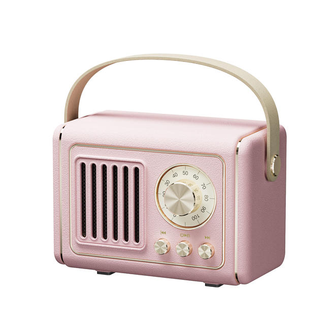 New Hot Selling Wireless Stereo Radio Bluetooth Retro Mini Gift Portable Radio