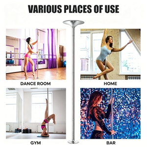 Professional Exercise Stainless Steel Spinning Dancing Rod 45mm Height Adjustable Fitness Dancing <b>Pole</b> for Studio <b>Dance</b> <b>Pole</b> - Product Image 6