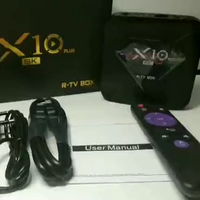 Boîtier TV Android X10 PLUS Quad Core 2 Go Android 9.0 Smart Voice 4 Go 32 Go Décodeur