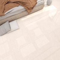 E&F Building OEM 800x800mm Carrelage en porcelaine poli vitrifié motif marbre crème beige, moderne, résistant à l'usure, antidérapant pour sols intérieurs