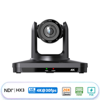 Caméras de visioconférence PTZ 4K 30fps avec suivi IA 20x NDI HX3 pour la diffusion en direct de cultes religieux, studio, direct usine