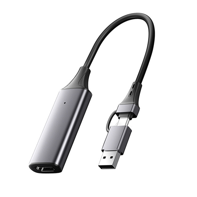 USB Type C to HDMI Video Capture Card 1080P 60fps Plug and Play HD Capture Device for Live Streaming