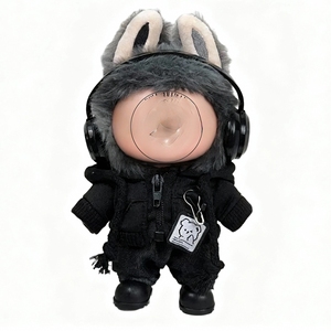 Conjunto de Ropa para Muñeca <span class=keywords><strong>Babala</strong></span>, Disfraz de Cosplay, Sudadera Negra, Pantalones, Zapatos, Traje de Tela, Postura de Pie y Sentado, Cambio de Postura - Product Image 1