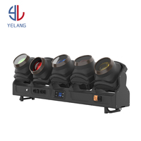 Projecteur de scène IP65 étanche TORNADO TB 5 IP 5x120W RGBL LED à tête mobile, intensité variable, tension universelle DMX512 pour concerts et événements