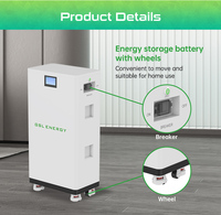 Pack de batteries GSL Energy Lifepo4 48v 51.2V 400ah 20kWh Powerwall Stockage solaire domestique Batteries lithium-ion avec écran tactile AI