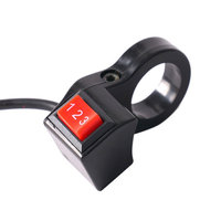 Vélo Électrique avec Commutateur à Trois Vitesses pour Contrôler les Vitesses Haute/Moyenne/Basse, Scooter 3 Vitesses, Bouton