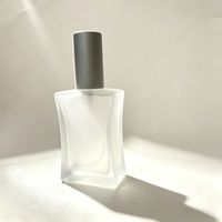 Flacon de parfum en verre dépoli vide avec col à vis 18 mm, 30 ml, 50 ml, 100 ml, avec boîte d'emballage
