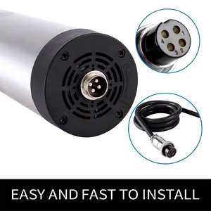 Moteur de broche CNC refroidi par air Zhong Hua Jiang 100 mm, 4 roulements en céramique ER20, 3 kW, 220 V/380 V pour machine de gravure CNC - Product Image 3