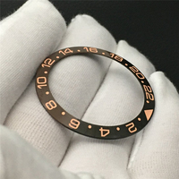 Fabrication de lunettes de montre en céramique de 38 mm, insert de lunette, couvercle en céramique gaufré, remplacement de lunette, lunettes et inserts en céramique