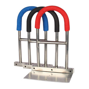 Barandillas para cama para personas mayores, soporte ajustable anticaídas con mango antideslizante, uso doméstico, 55 cm de altura, instalación de acero inoxidable - Product Image 2