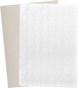 Nhà sản xuất OEM tùy chỉnh thân thiện với môi Ảnh Ghép hình câu đố giấy bảng màu xám DIY thăng hoa trống câu đố - Product Image 4