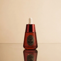 Botol Serum Kaca Kerucut Mewah 30ml untuk Kemasan Serum Perawatan Kulit dengan Lapisan Semprot dan Presentasi Merek yang Elegan