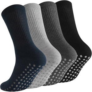 <span class=keywords><strong>Chaussettes</strong></span> en tricot antidérapantes à pois en silicone personnalisées pour hommes, femmes et seniors - Utilisation en milieu hospitalier, Pilates et Yoga - Fournisseur ODM - Product Image 1