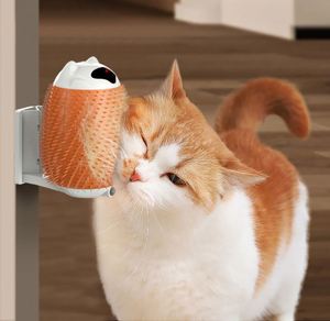 Brosse de toilettage automatique intelligente pour chat avec parfum mentholé et design à volants pour l'élimination des poils et le massage apaisant - Product Image 2