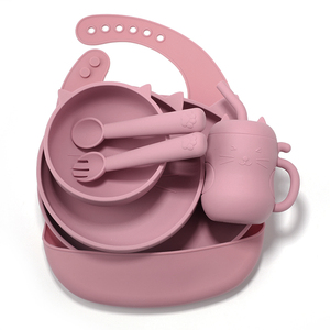 ชุดภาชนะใส่อาหาร<span class=keywords><strong>เด็ก</strong></span>ซิลิโคนสำหรับมืออาชีพ ยอดขายอันดับต้นๆ จากโรงงาน ประกอบด้วยจาน ชาม และช้อนสำหรับเด็ก - Product Image 5