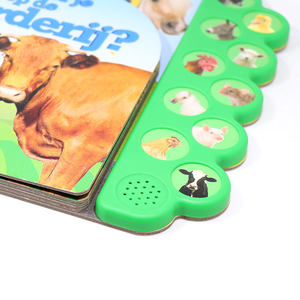 Jouets éducatifs pour enfants, livres en carton sur le thème des animaux avec fonctions sonores, impression sur papier couché - Product Image 4