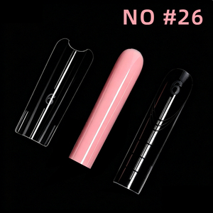 High Quality Long Coffin Sandwich Dual Form <b>Nail</b> Tips 280PCS/Box Medium <b>Nail</b> Forms Full Sizes 0-13 Poly Gel <b>Extension</b> Mold - Product Image 4