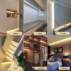 Bandes LED COB ultra-minces de 3 mm, intelligentes, découpables, décoratives, 24/12V, CRI 90, télécommande, 7W/m, 3000K/4000K/6000K - Product Image 5
