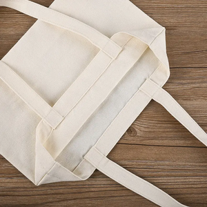 Bolsa de compras de lona personalizable de gran capacidad, bolsa de playa de lona de algodón de mano, varias protecciones ambientales - Product Image 4