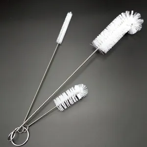 Living Giving Juego de 3 Cepillos de Limpieza Multifuncionales para Cocina, Cepillos de Nylon para Limpiar Botellas, Herramienta Multifuncional para Limpieza - Product Image 1