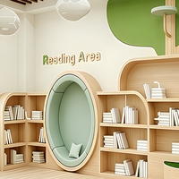 Étagère murale en bois durable de conception moderne Moetry, multi-usages, en forme d'arbre, 3 niveaux, écologique, pour bibliothèque scolaire, maternelle