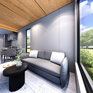 Bền 40ft Sang Trọng <span class=keywords><strong>Container</strong></span> Nhỏ Nhà Thiết Kế Hiện Đại Phẳng Đóng Gói Bánh Sandwich Bảng Điều Khiển Nhà Thép Cho Cuộc Sống - Product Image 3