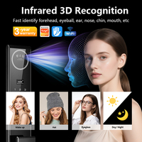 Cerradura Inteligente KROVI JDRM03 con Reconocimiento Facial, Contraseña, Tarjeta, Sistema de Seguridad para el Hogar y la Oficina, Cerraduras para Puertas de Proyectos