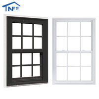 Fenêtre coulissante verticale en aluminium à rupture de pont thermique NFRC, insonorisée, double ou simple vitrage, pour maisons et cuisines