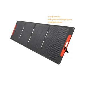 WhalefloSolar POWER 100W Portable Solar Panel - Foldable Solar Suitcase Monocrystalline Panel Lightweight Without Glass null