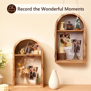 <span class=keywords><strong>Cornice</strong></span> Shadow Box con Ripiani Rimovibili, Grande Espositore Profondo per Bouquet da Matrimonio, Medaglie, Foto, Ricordi - Product Image 2