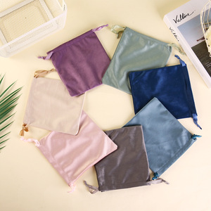 Customized Logo Velvet Bags Drawstring Jewelry Packaging <b>Pouch</b> Gift Jewelry Storage Bag - Product Image 3
