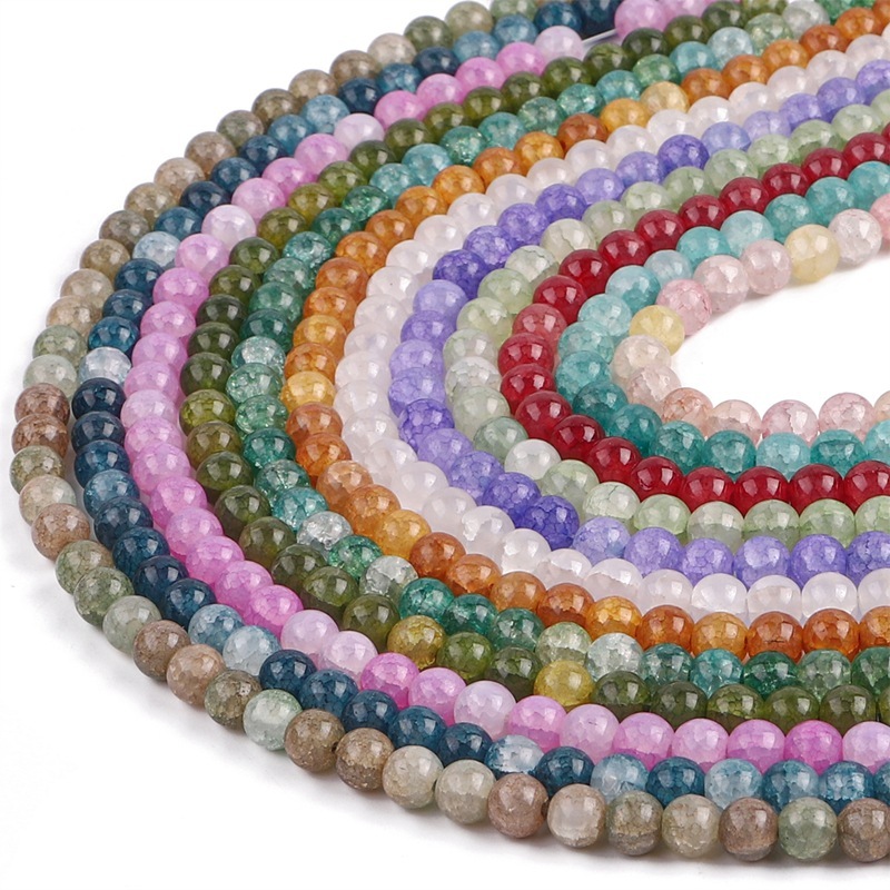Korean Style Glass Beads Sweet Colorful