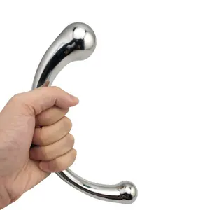 Fabricante E Atacado Fornecedor Dildo Aço Inoxidável Njoy Pure Wand Double Ended Metal Dildo