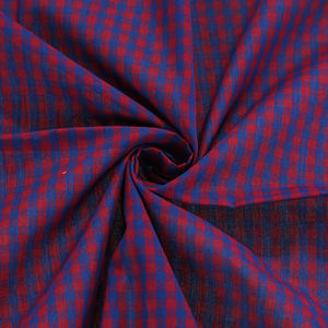 热销60棉40涤纶纱线染色格子格子府绸面料男士衬衫 - Product Image 3