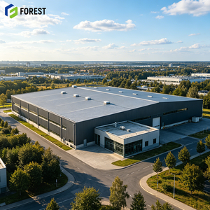 Atelier en acier avec grue, robuste, fiable, durable, résistant aux intempéries, aux produits chimiques et aux agressions atmosphériques, idéal pour l'industrie. - Product Image 1