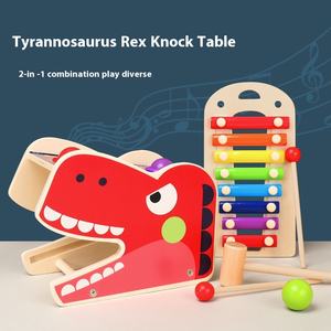 لعبة خشبية Whack A-mol لعبة تعليمية مبكرة للأطفال حافلة وهامستر يطرق باليد للطفل فتاة وصبي - Product Image 3