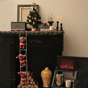 Juguete de Escalera para Escalar, Muñeco de Papá Noel Escalando la Escalera, Novedad Transfronteriza, Decoraciones Navideñas, Adornos para Árbol de Navidad - Product Image 2
